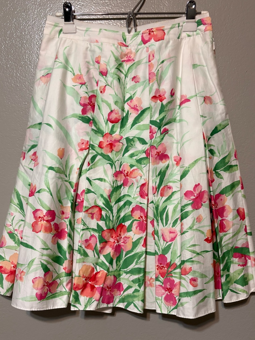 NWT Women’s Jones New York Floral A-Line Midi Skirt Size 6
